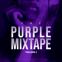 Purple Mixtape CD Cover template