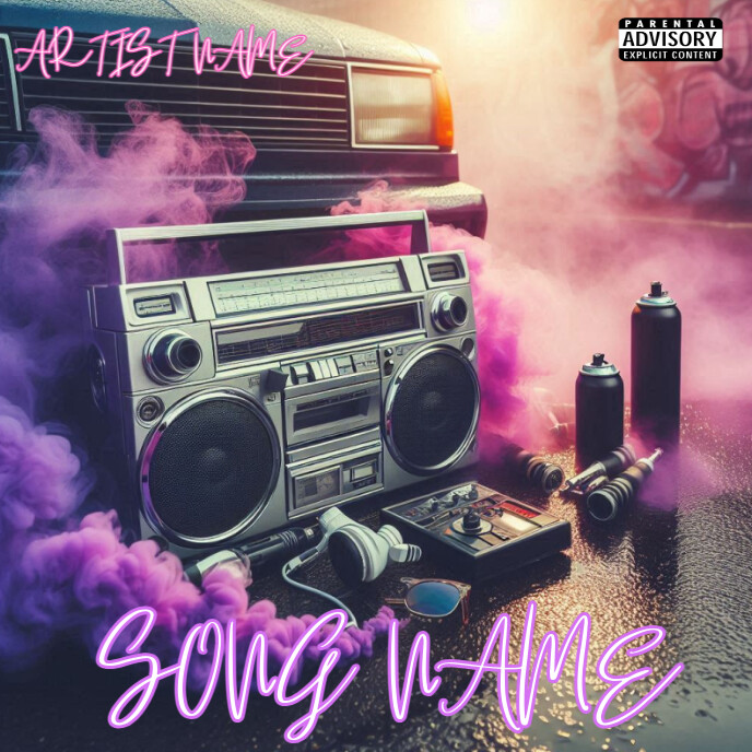 Purple Mixtape Cover Album Cover Template | PosterMyWall