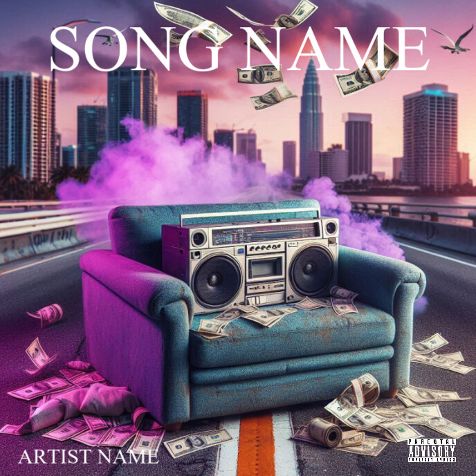Purple Mixtape Cover Album Cover Template | PosterMyWall