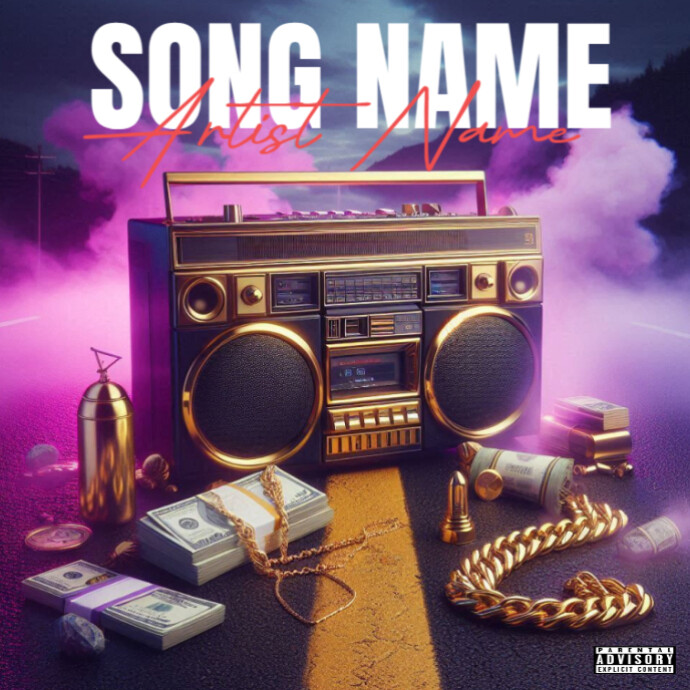 Purple Mixtape Cover Album Cover Template | PosterMyWall