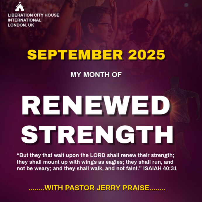 Purple Modern & Minimal "editable Monthly Church Theme Flyer – Worship & Event Poster Template" Inst Iphosti le-Instagram