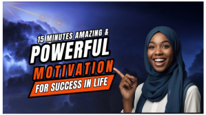 Purple Modern & Minimal 15 Minutes Amazing Motivation  Youtube Thumbnail YouTube-Miniaturansicht template