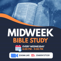 Purple Bible Study Instagram Post Template