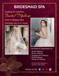 Purple Modern & Minimal Bridesmaid Flyer (us Letter) template