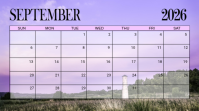 Purple Calendar Presentazione Template