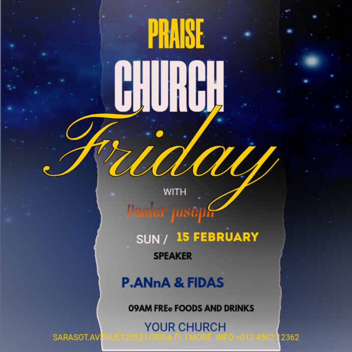 Purple Modern & Minimal Church Event Instagram Post Template | PosterMyWall
