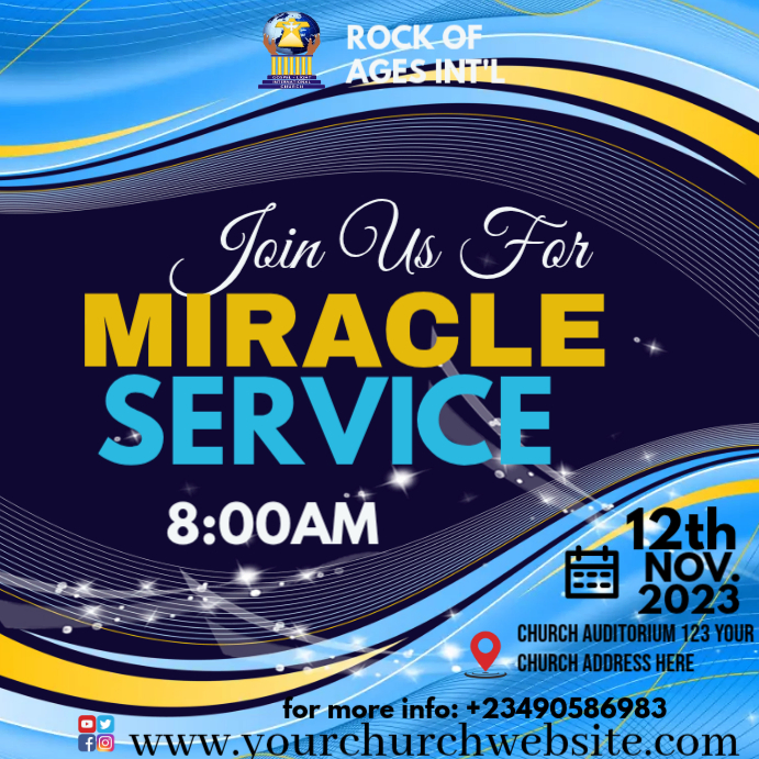 Church Event Instagram Ad Template | PosterMyWall