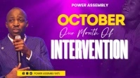 Purple Modern & Minimal Church October Theme Template  Digital Display (16:9)