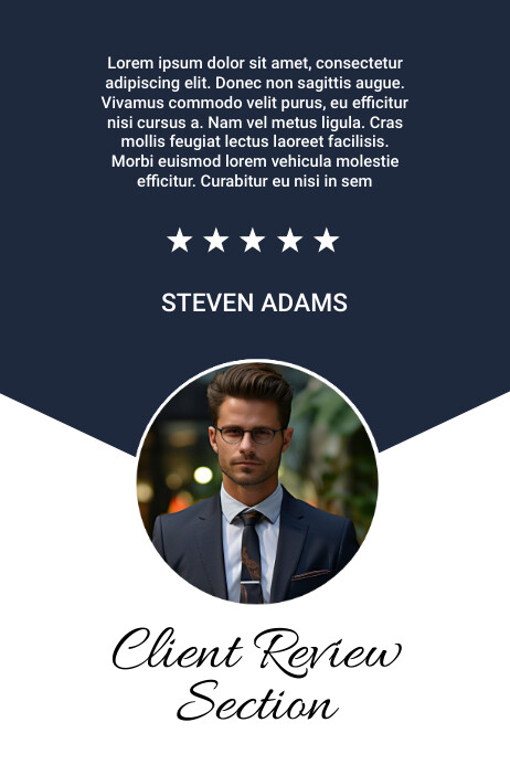 Purple Modern & Minimal Client Review Poster Template | PosterMyWall