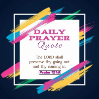 Purple Daily Prayer Quote Ilogo Template