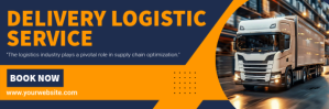Purple Logistics Services Nagłówek na Twittera Template