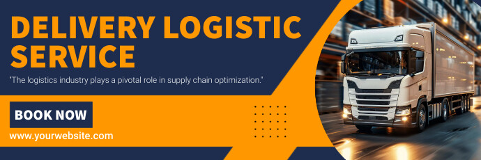 Purple Modern & Minimal Delivery Logistic Ser ส่วนหัว Twitter template