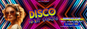 Purple Modern & Minimal Disco Night Party Tajuk Twitter Twitter-header template