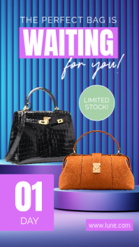 Purple Fashion Sale Countdown Instagram-verhaal Template - Page 5