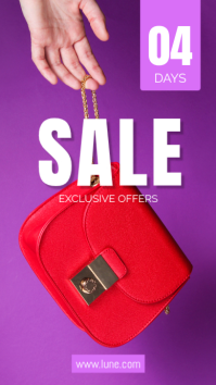 Purple Fashion Sale Countdown Instagram-verhaal Template - Page 2