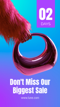 Purple Fashion Sale Countdown Instagram-verhaal Template - Page 4