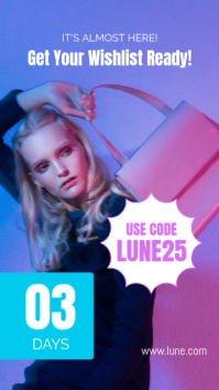 Purple Fashion Sale Countdown Instagram-verhaal Template - Page 3