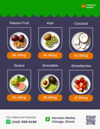 Fioletowy Fresh Fruits Catalog ใบปลิว Template - Page 3