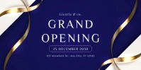 Purple Modern & Minimal Grand Opening Spanduk Eventbrite Eventbrite-Banner template
