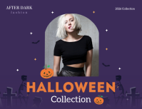 Purple Halloween Fashion Collection Flyer Template - Page 1