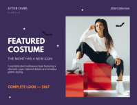 Purple Halloween Fashion Collection Løbeseddel Template - Page 2