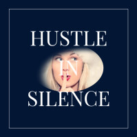 Purple Modern & Minimal Hustle In Silence – Sleek Productivity Quote Poster Instagram Post template