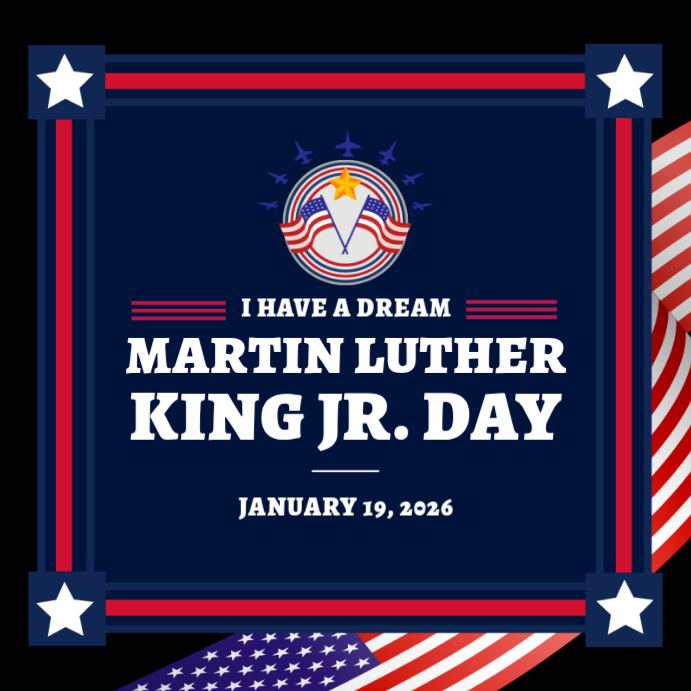 Copy of Purple Modern & Minimal I Have A Dream Martin Luther King Day ...