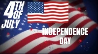 Purple Modern & Minimal Independence Day Twit โพสต์บน Twitter template