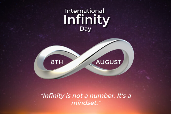 Copy of Purple Modern & Minimal International Infinity Day, Poster ...