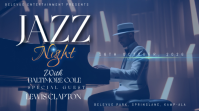 Fioletowy Jazz Night Event Digital Display Template
