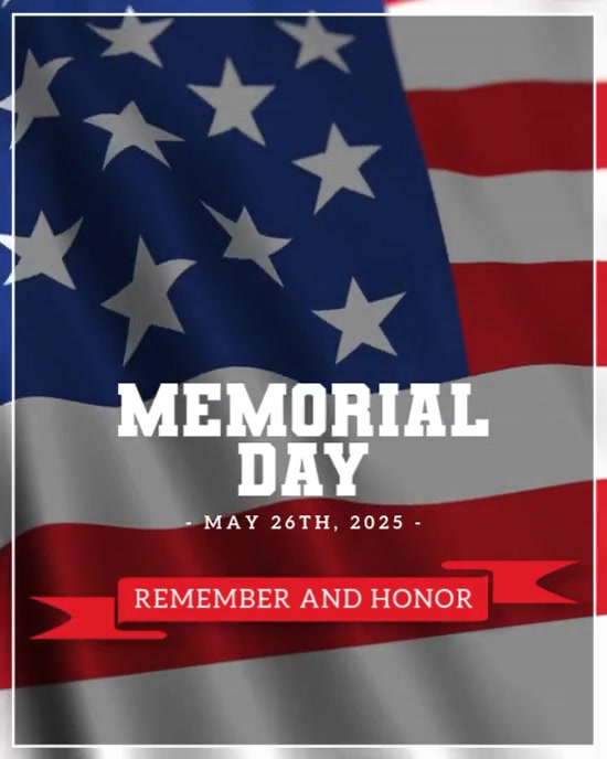 Copy of Purple Modern & Minimal Memorial Day Instagram Portrait ...