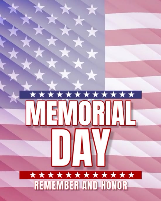Copy of Purple Modern & Minimal Memorial Day Instagram Portrait ...