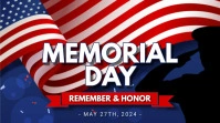 Purple Modern & Minimal Memorial Day Pos Twit Twitter Post template