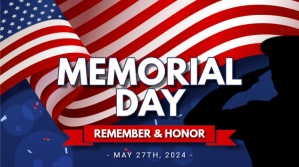 Purple Modern & Minimal Memorial Day Pos Twit template