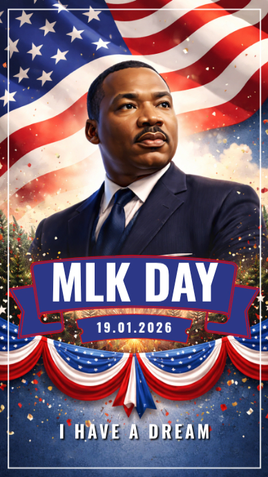 Copy of Purple Modern & Minimal Mlk Day Instagram Story | PosterMyWall