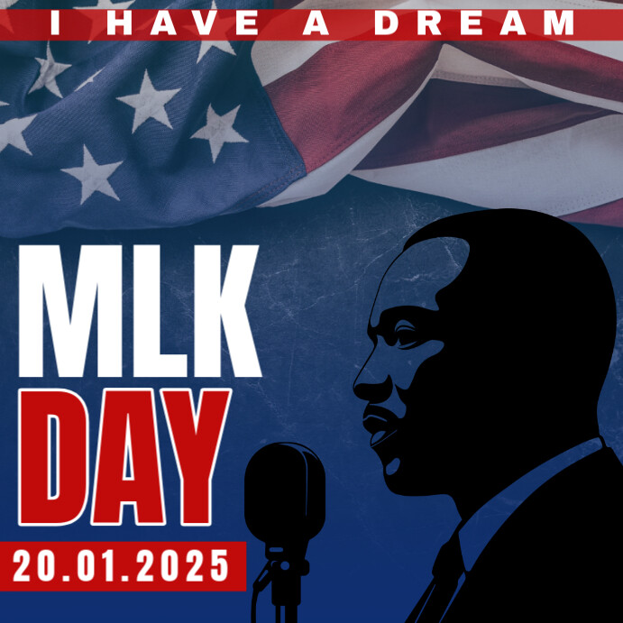 Copy of Purple Modern & Minimal Mlk Day Pos Instagram | PosterMyWall