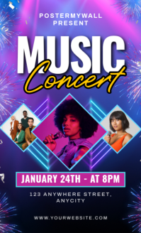 Purple Modern & Minimal Music Concert Us Legal template