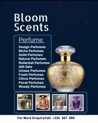 Purple Modern & Minimal Navy Blue Color Scents Perfumes Video Brand Flyers  Instagram Portrait template