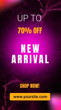 Purple Modern & Minimal New Arrival Digital D template