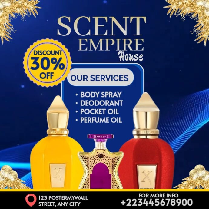 Purple Modern & Minimal Perfume Sale Promo Template  Instagram Post