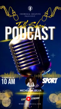 สีม่วง Podcast Promotion Instagram Story Template