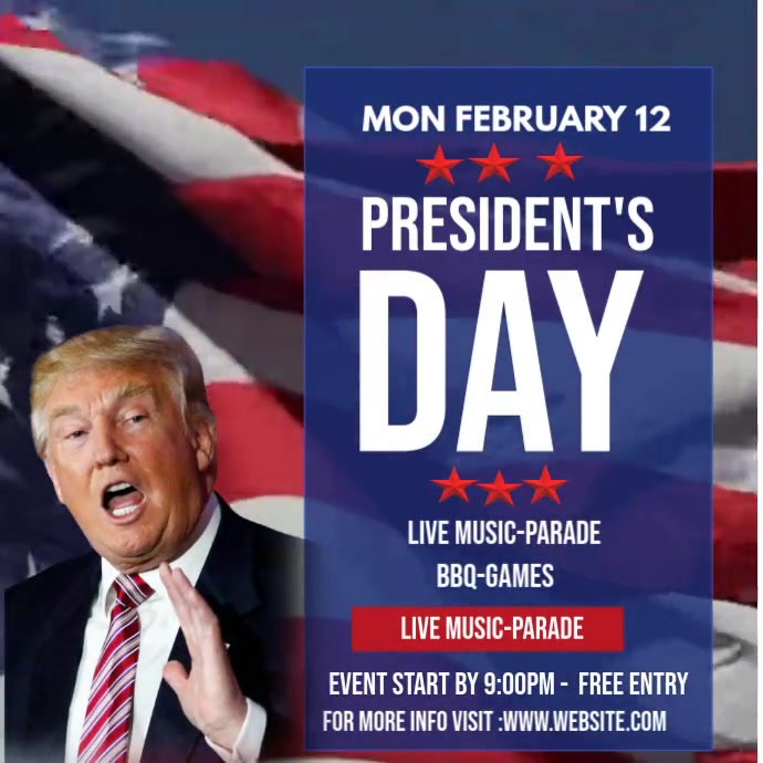 Copy of Purple Modern & Minimal President Day Instagram Post | PosterMyWall