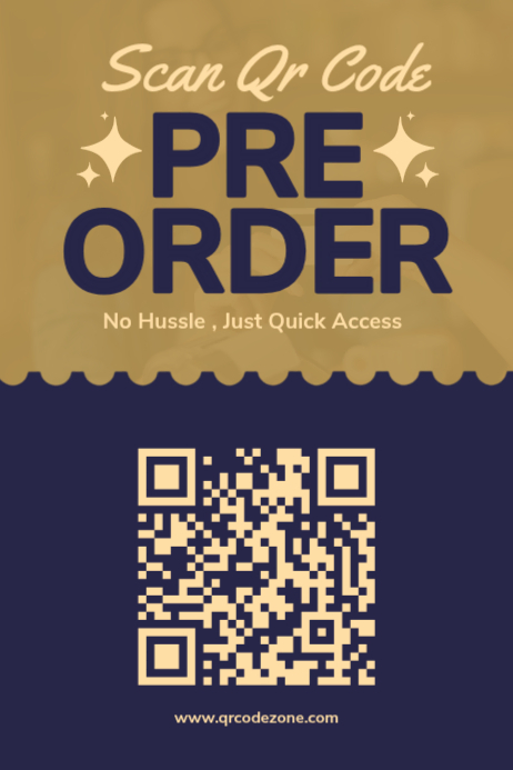 Qr Code Pre-order Posters Template | PosterMyWall