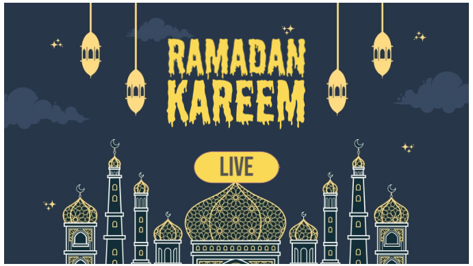 Purple Modern & Minimal Ramadan Show Youtube Thumbnail template