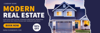 Ungu Real Estate Promotion Twitter Banner Template