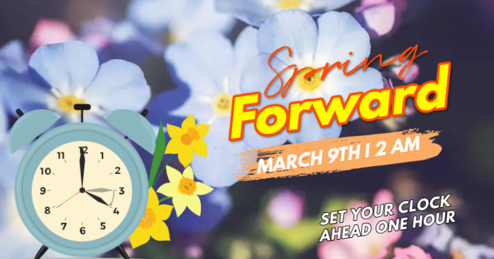 Purple Modern & Minimal Spring Forward Gambar Bersama Facebook Template ...