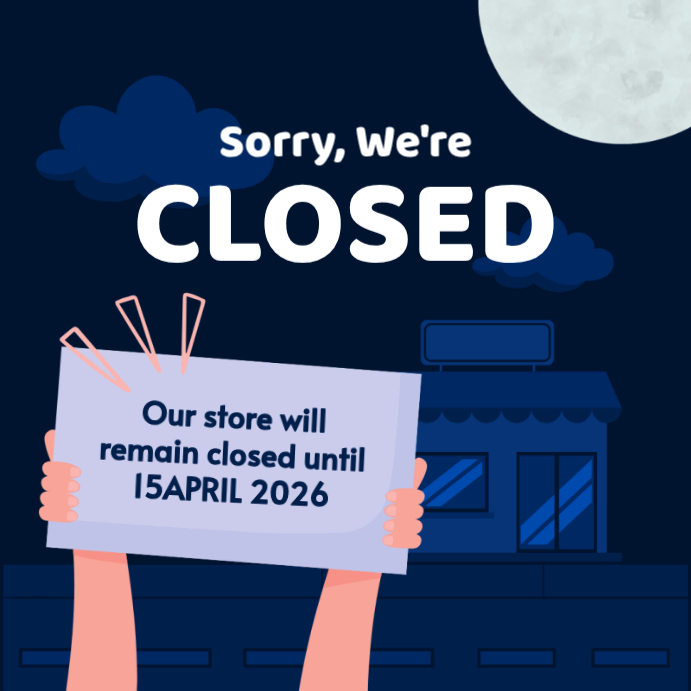 Purple Modern & Minimal Store Closure Announcement Instagram Post 2026 ...