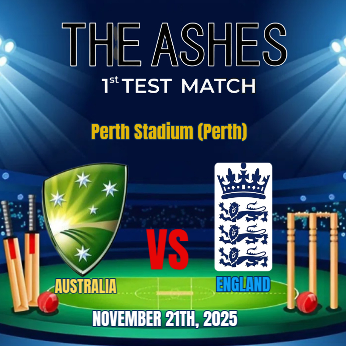 Purple Modern & Minimal That Image Is A Poster/flyer Template Advertising A Cricket Match Between Au Wpis na Instagrama