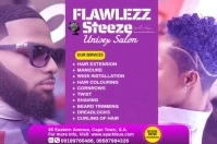 Purple Modern & Minimal Unisex Beauty Salon Design  Banner 4' × 6' template