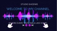 Purple Modern & Minimal Welcome To My Channel Intro Screen Template  Digital Display (16:9)